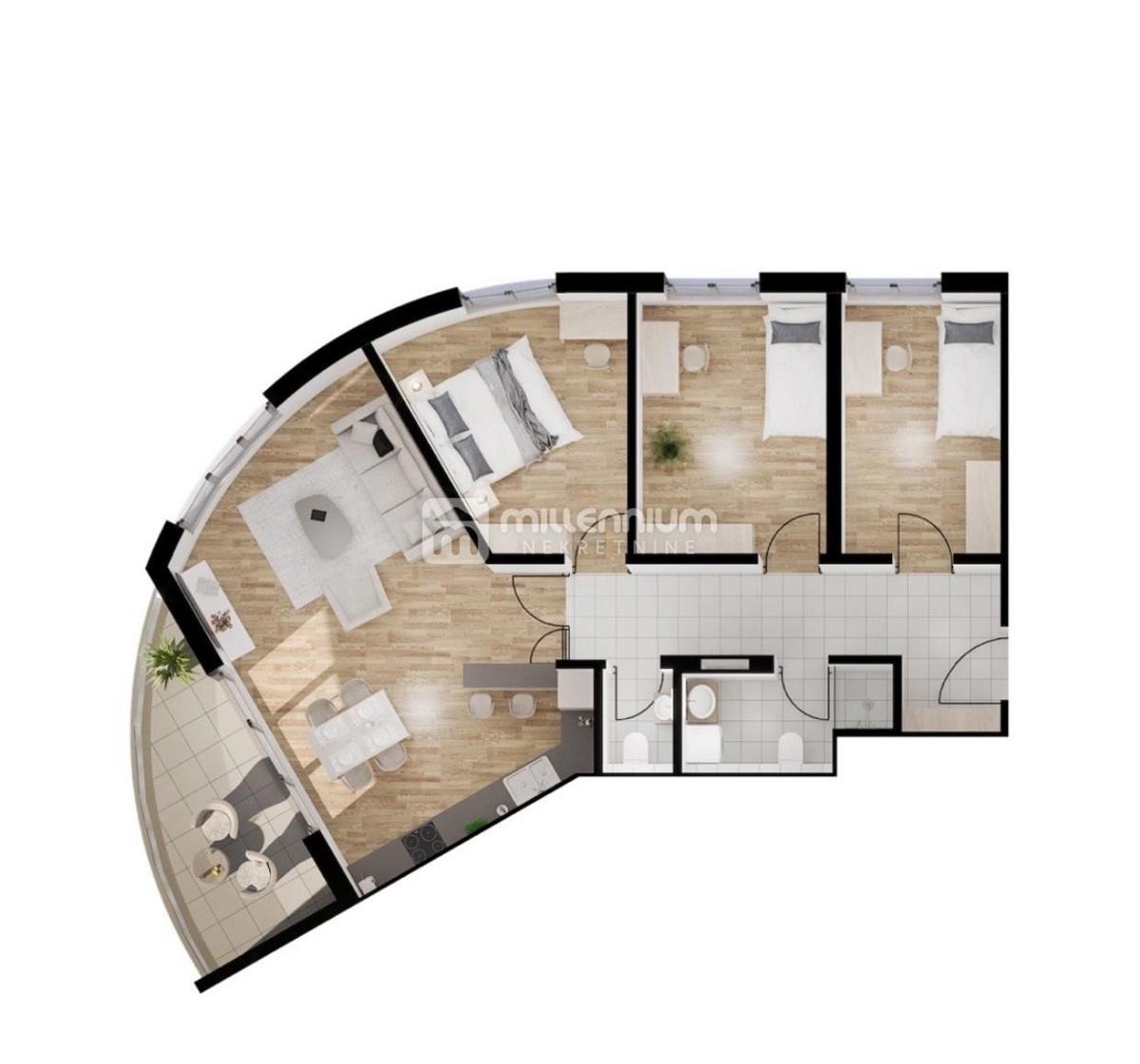 Appartamento Martinkovac, Rijeka, 96,20m2