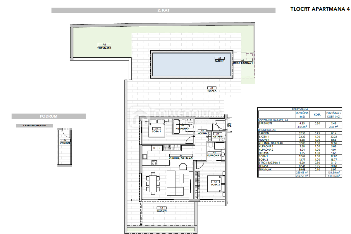 Appartamento Opatija - Centar, Opatija, 137,06m2