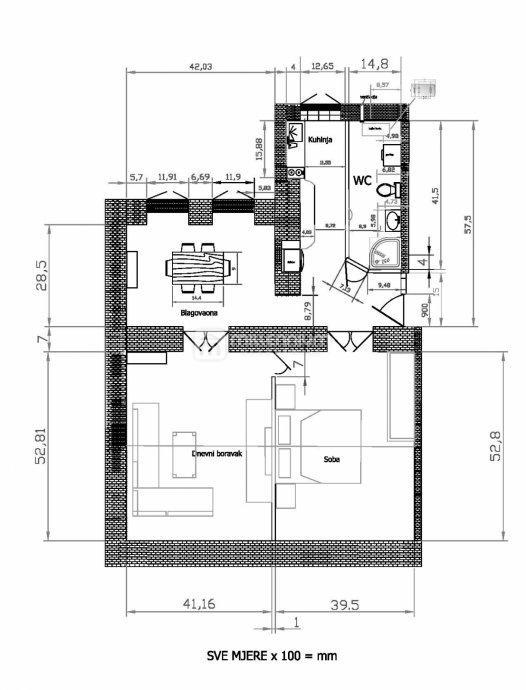 Appartamento Centar, Rijeka, 66m2