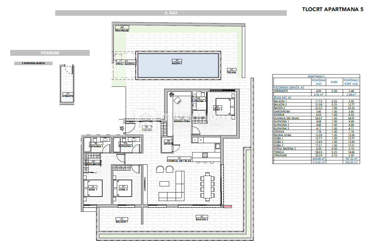 Appartamento Opatija - Centar, Opatija, 200m2