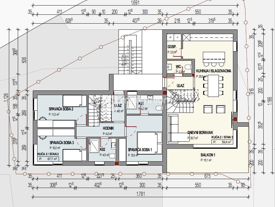 Appartamento Pavlovac, Matulji, 148m2