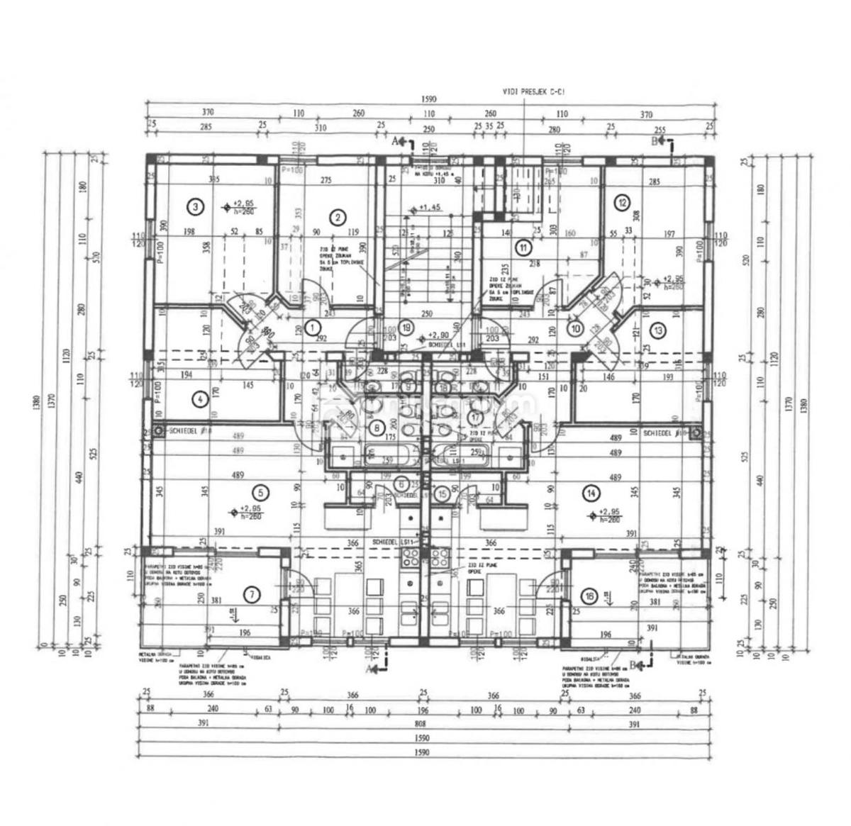 Appartamento Marinići, Viškovo, 80m2