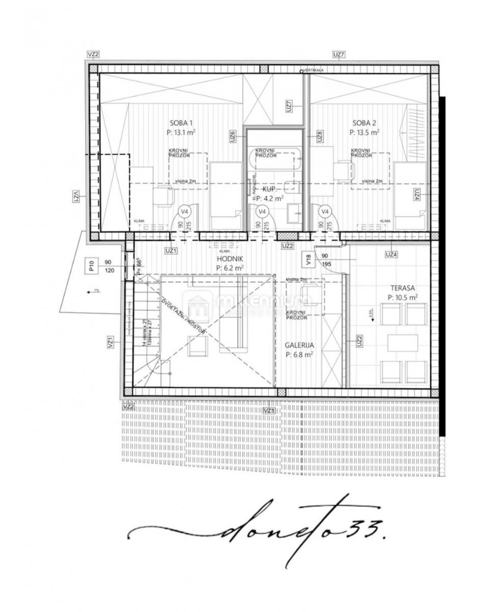 Appartamento Trsat, Rijeka, 134,10m2
