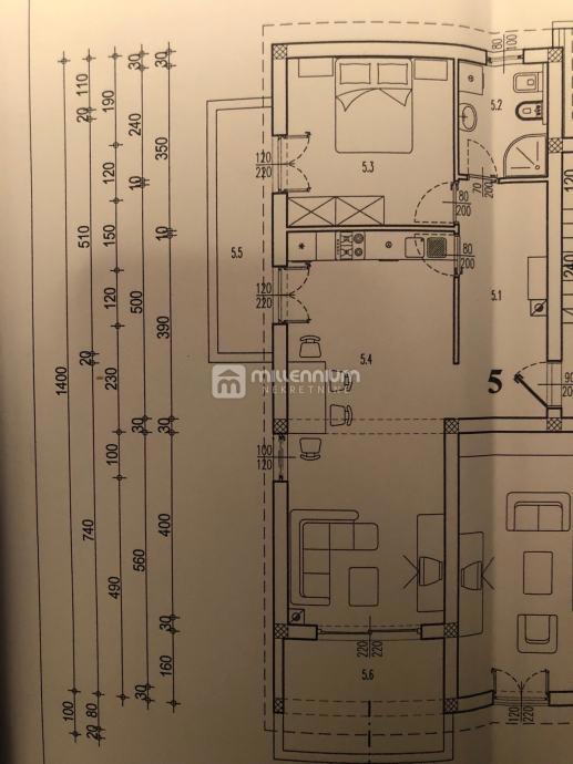 Appartamento Viškovo, 64m2