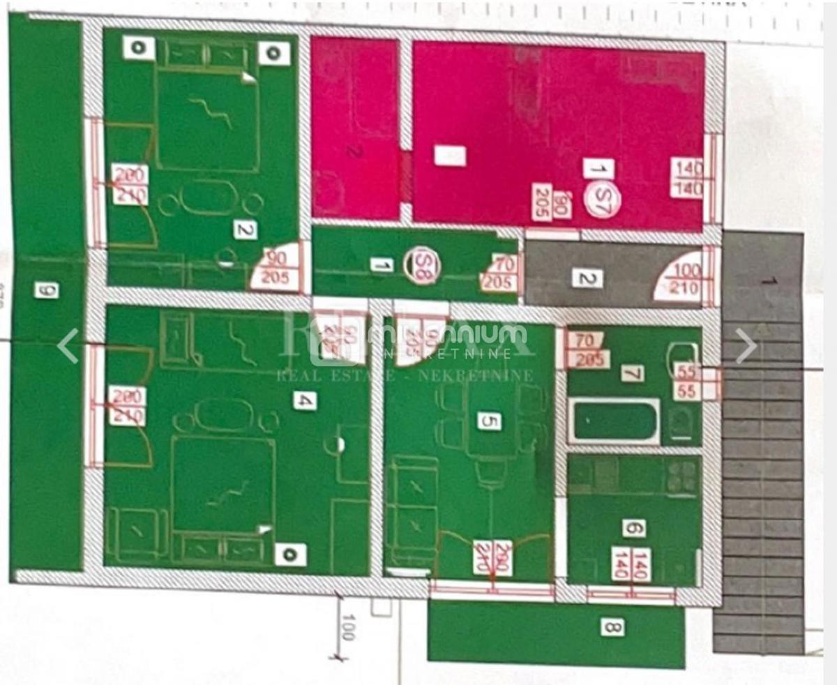 Appartamento Crikvenica, 63,88m2