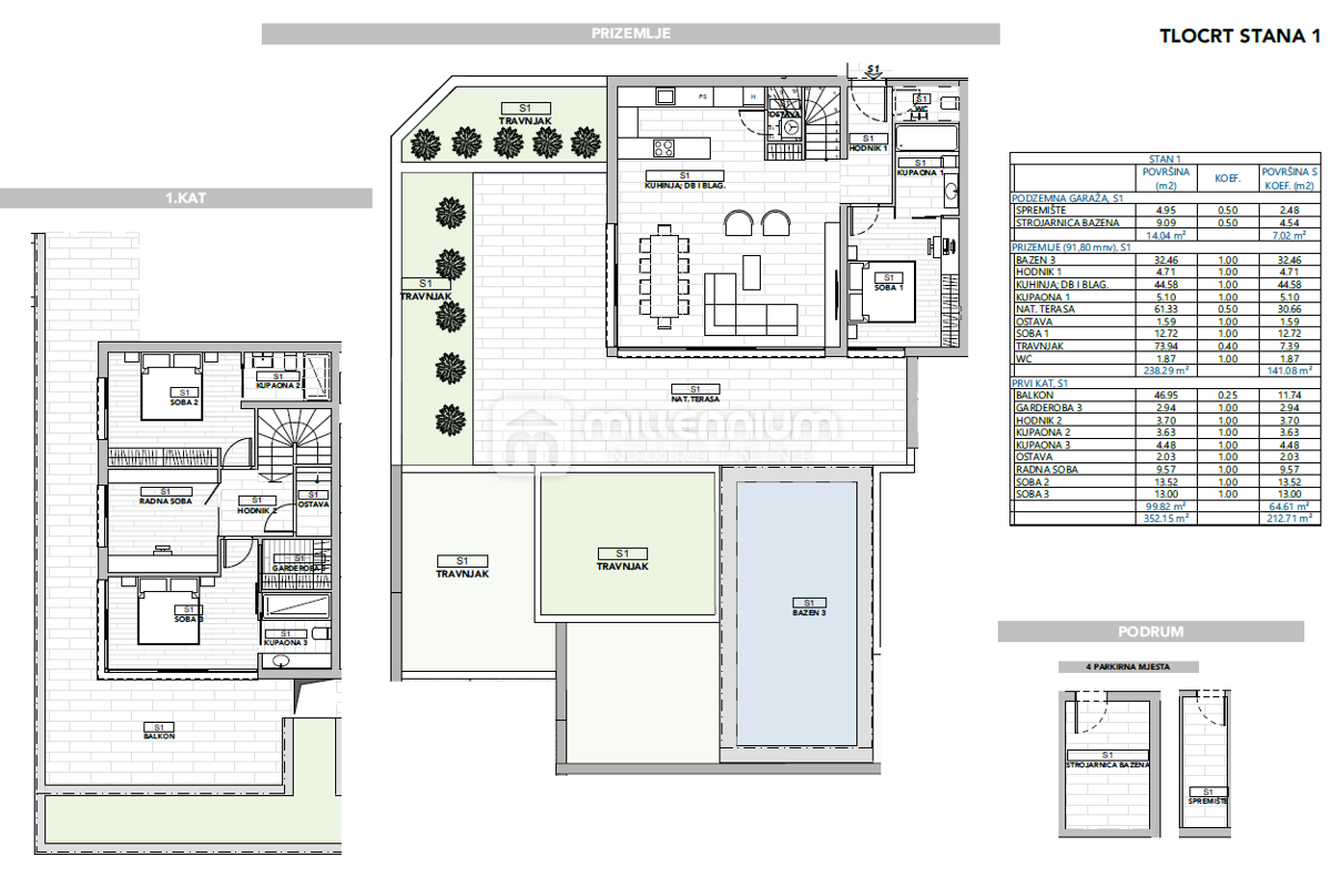 Appartamento Opatija - Centar, Opatija, 212,71m2