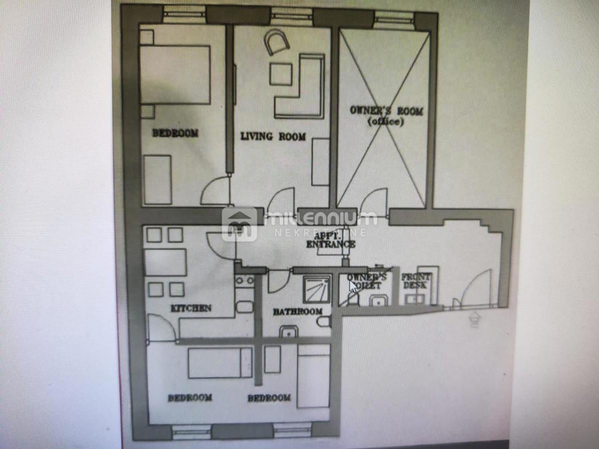 Appartamento Centar, Rijeka, 86,99m2