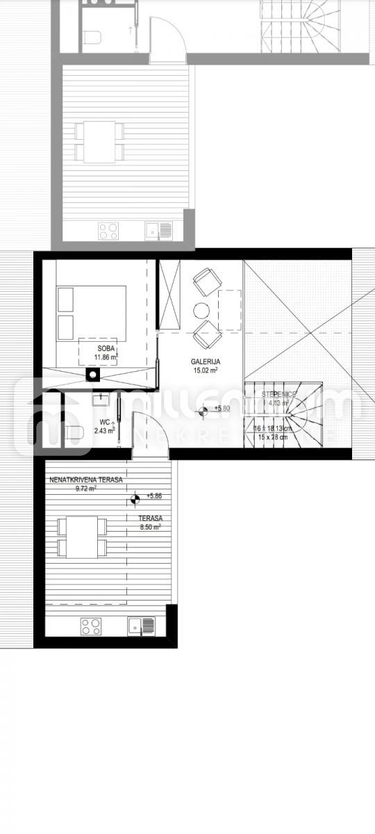 Appartamento Cres, 61m2