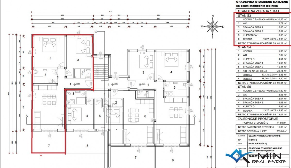 Appartamento di nuova costruzione con vista mare - Cittanova (S3)