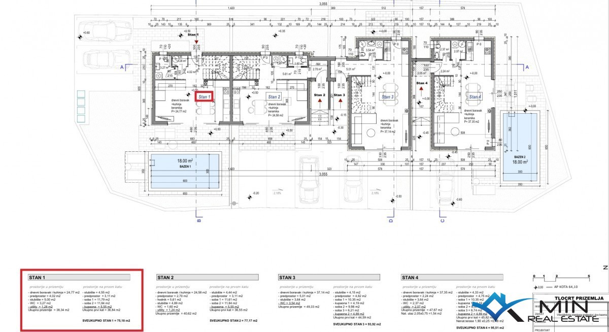 Casa a schiera con piscina a Tar (Vabriga) S1