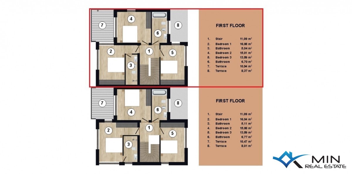 Attraente casa bifamiliare con piscina a Cittanova - in costruzione