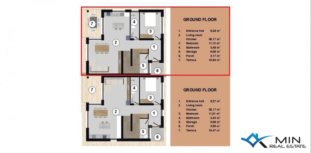 Attraente casa bifamiliare con piscina a Cittanova - in costruzione