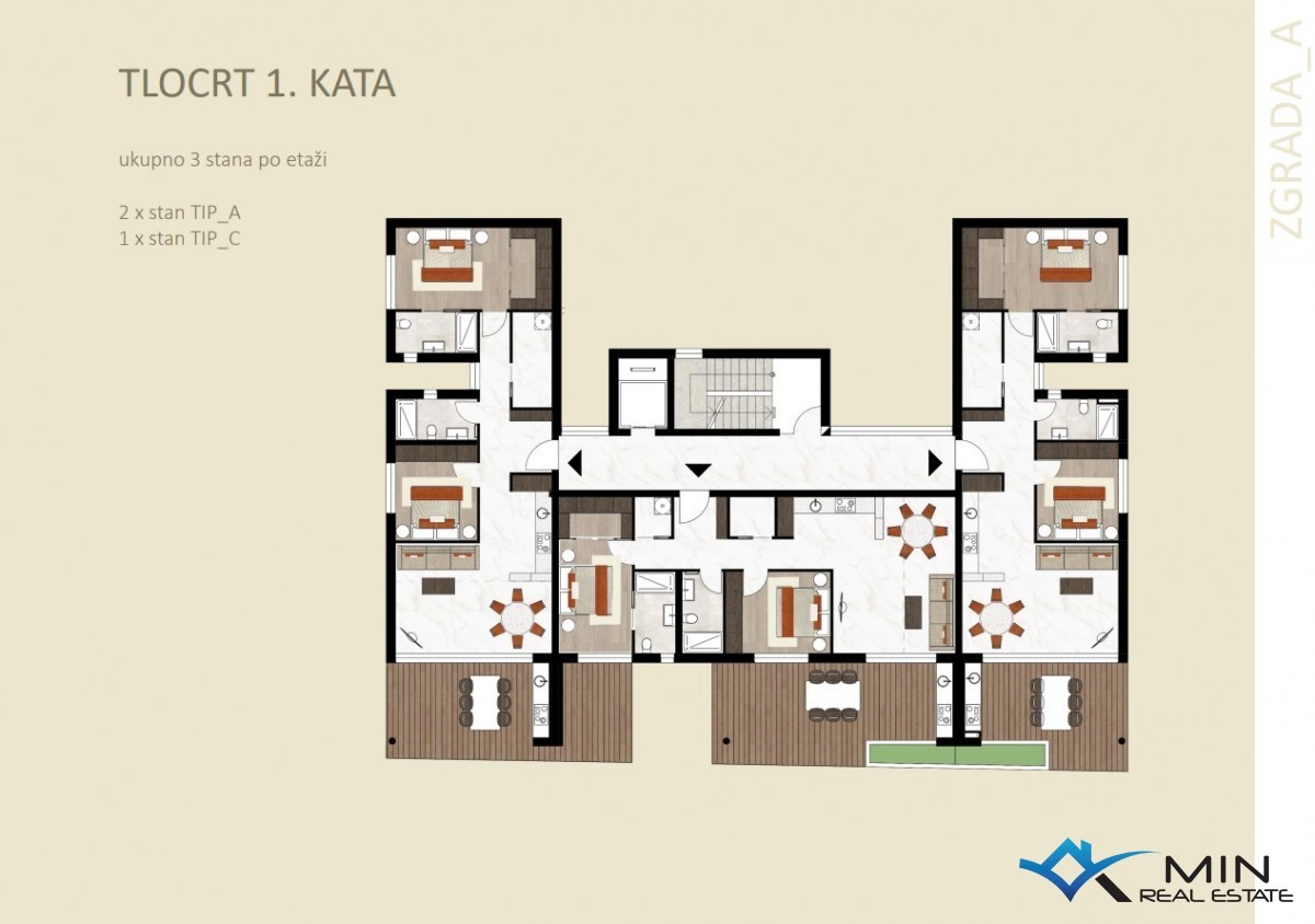 Lussuoso appartamento con vista mare a Cittanova ( aA4 )