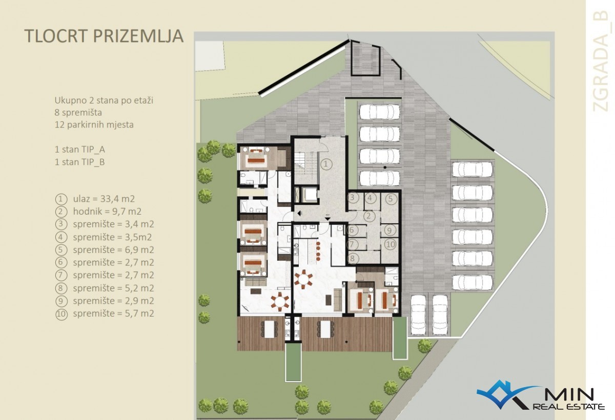 Lussuoso appartamento con ampio giardino a Cittanova (bA1)