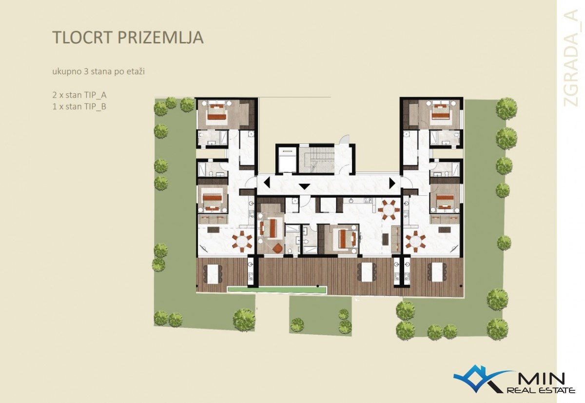 Lussuoso appartamento con giardino in costruzione ( aB1 )