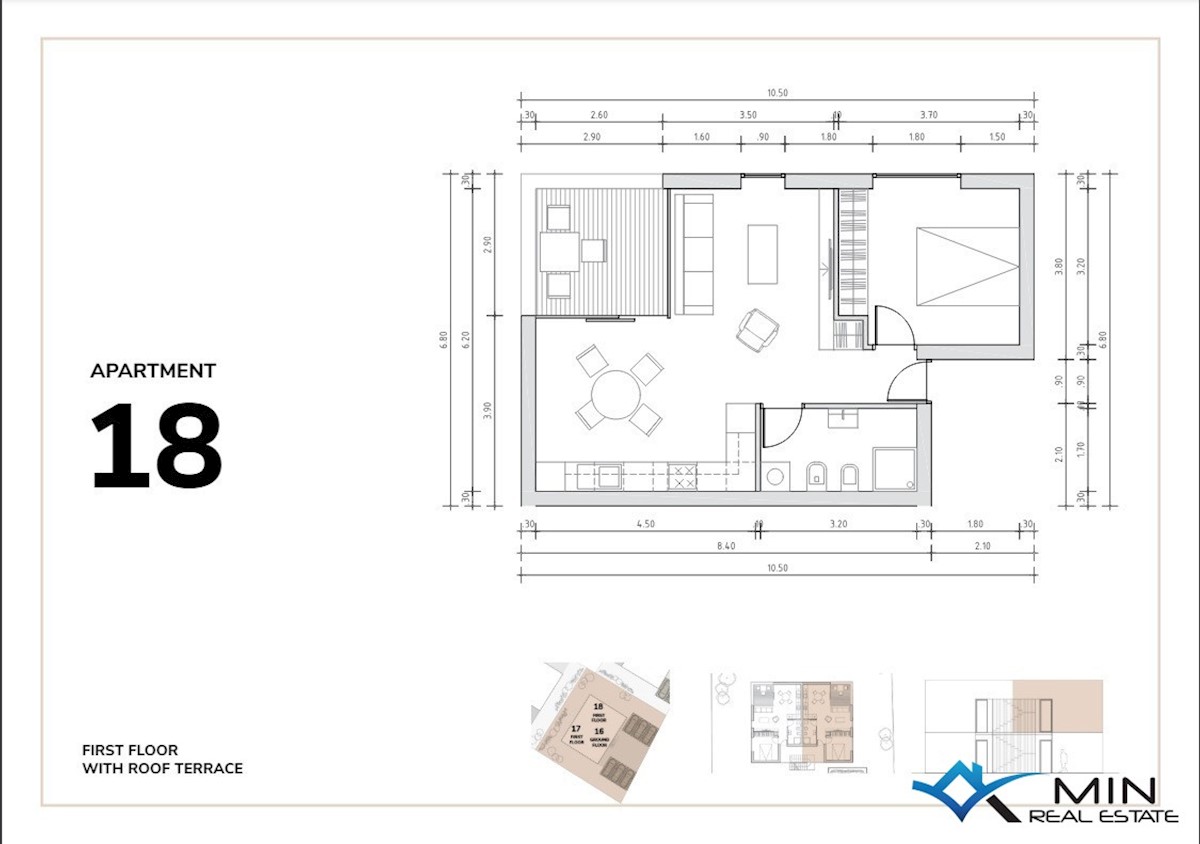 Appartamento moderno con terrazza sul tetto e vista sul mare - Cittanova (18)