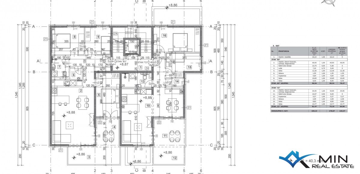 Appartamento con terrazza sul tetto nelle vicinanze di Parenzo