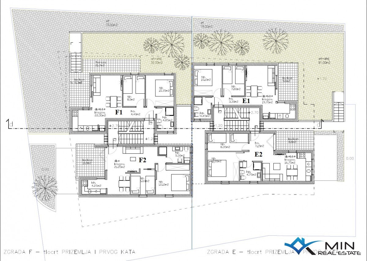 Appartamento con 2 camere da letto nelle vicinanze di Umago (E2)