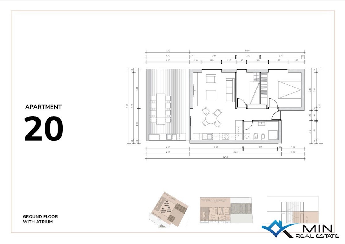 Moderno appartamento con giardino vicino a Cittanova (20)