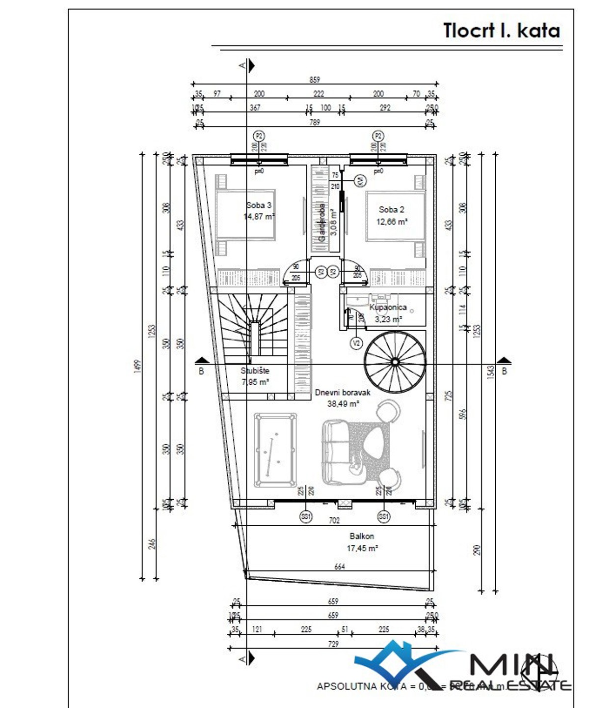 Appartamento di nuova costruzione con piscina a Tar