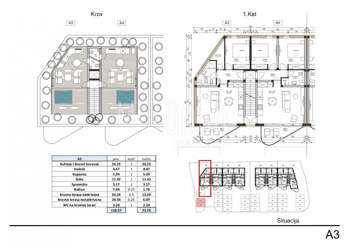 Appartamento/appartamento Poreč, 70,05m2