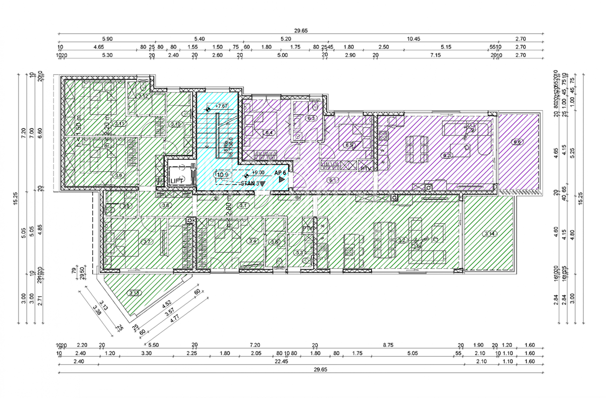 Appartamento/appartamento Opatija - Centar, Opatija, 147.79m2