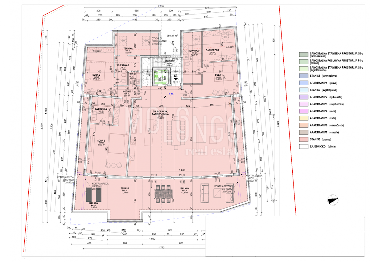 Appartamento/appartamento Opatija - Centar, Opatija, 545.79m2