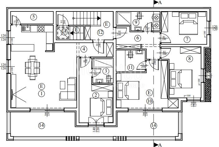 Appartamento/appartamento Poreč, 74m2