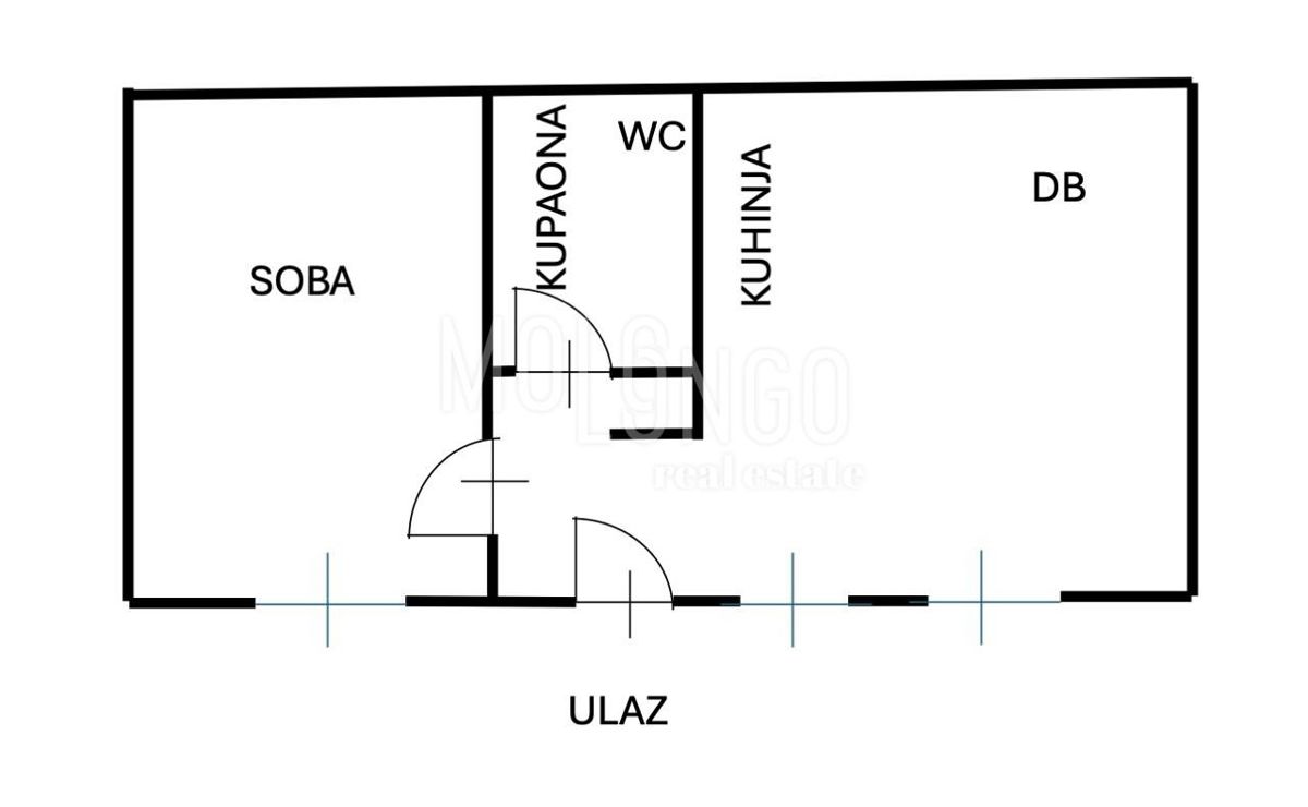 Appartamento Punta Kolova, Opatija, 39,10m2