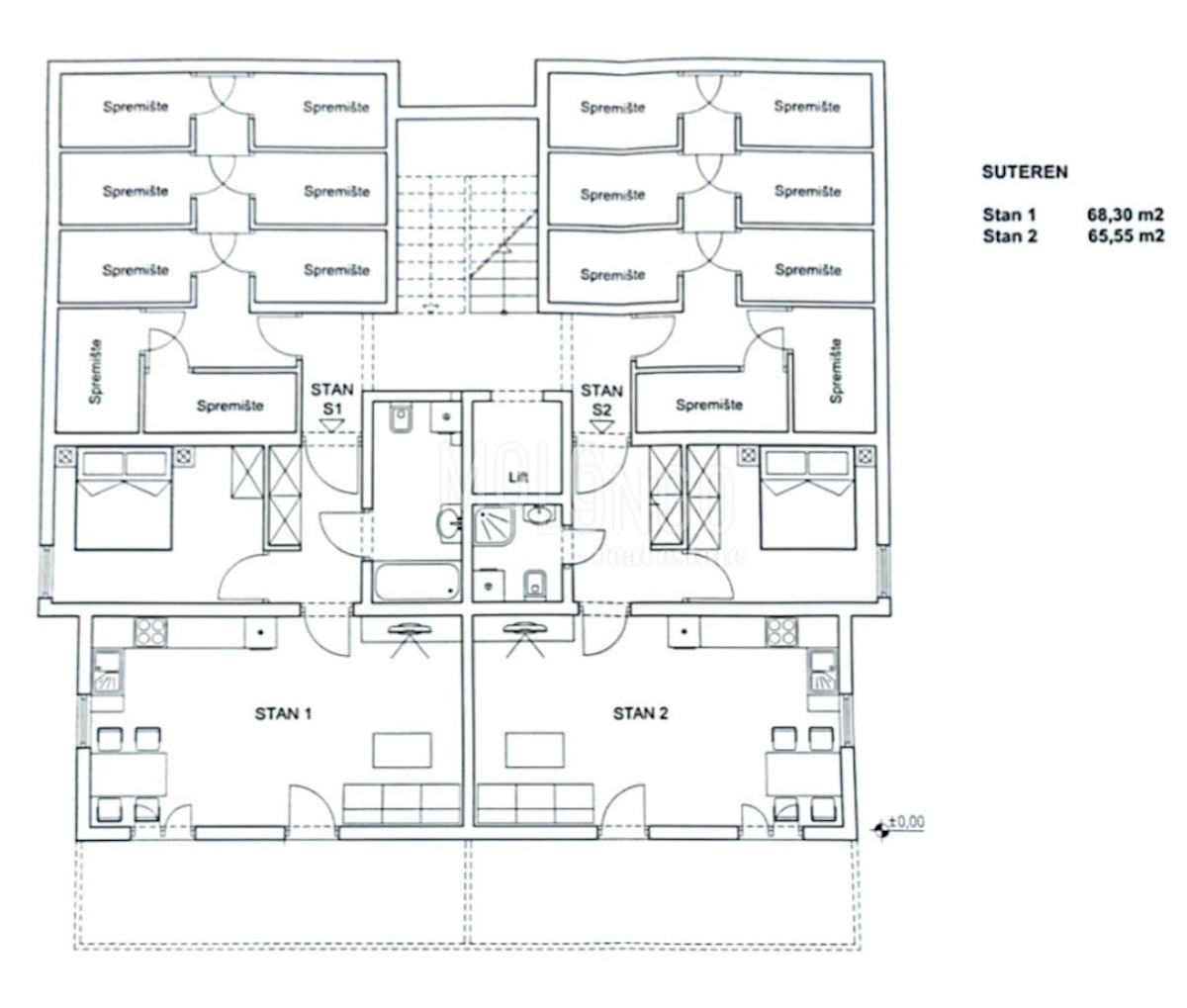 Appartamento Zamet, Rijeka, 62m2