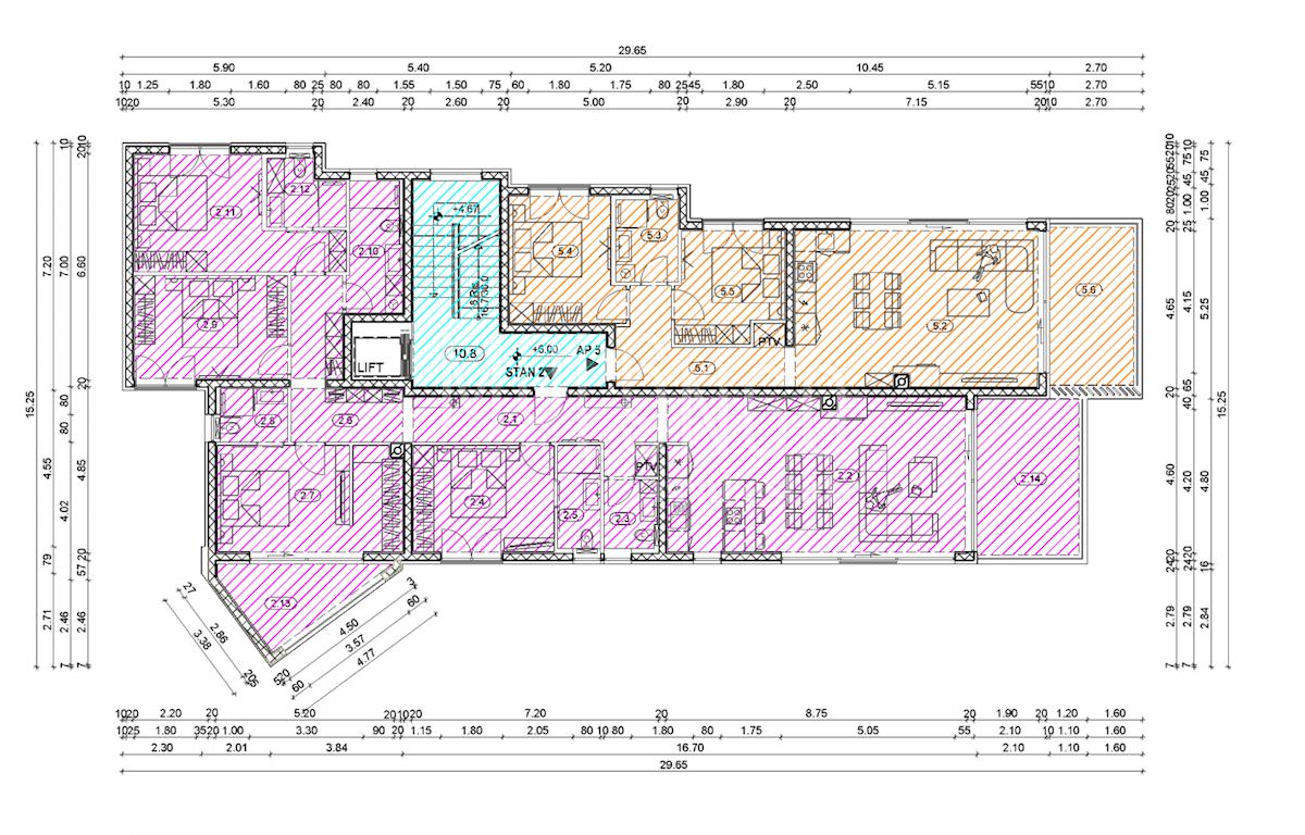 Appartamento/appartamento Opatija - Centar, Opatija, 163.50m2