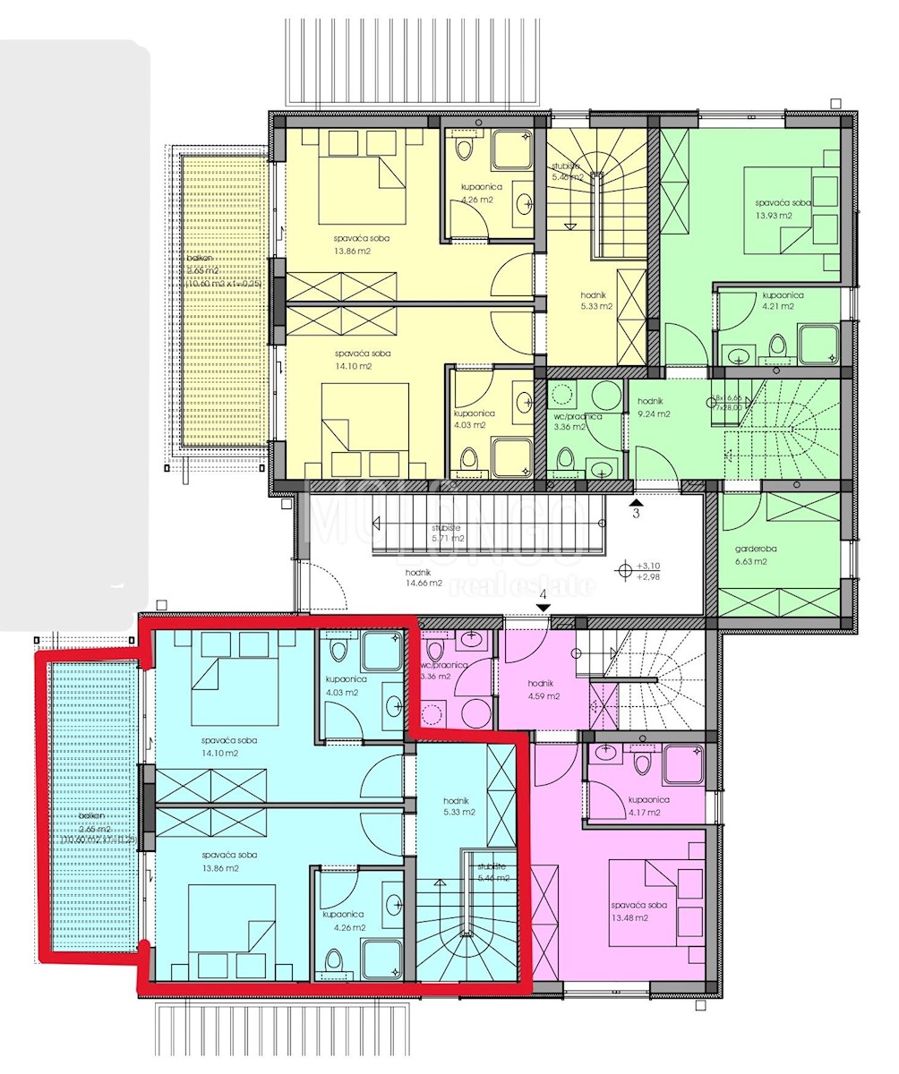 Appartamento/appartamento Poreč, 152,13m2