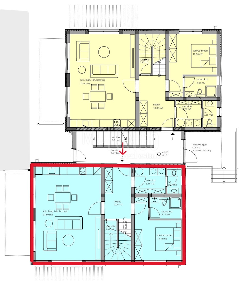 Appartamento/appartamento Poreč, 152,13m2