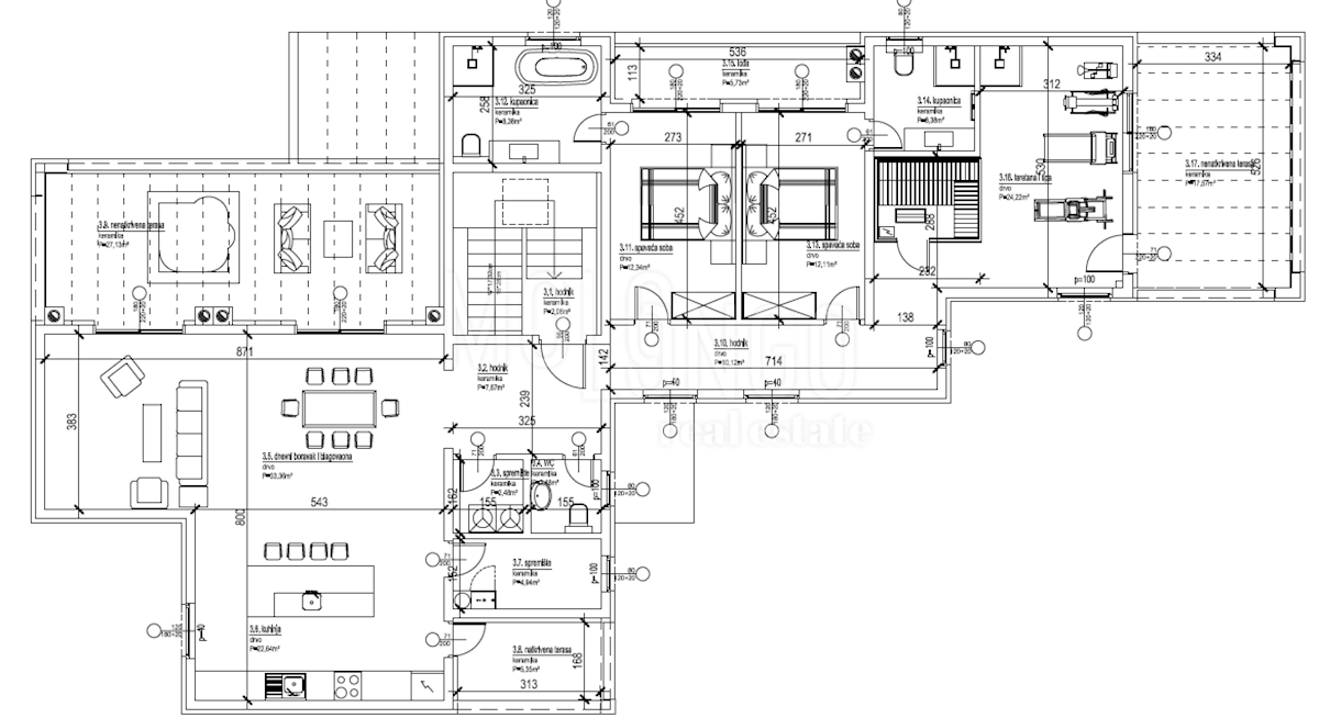 Appartamento/appartamento Poreč, 100m2