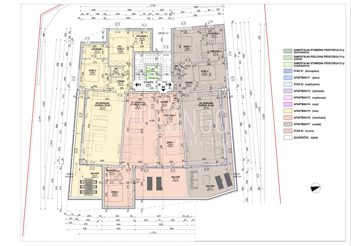 Appartamento/appartamento Opatija - Centar, Opatija, 107.41m2