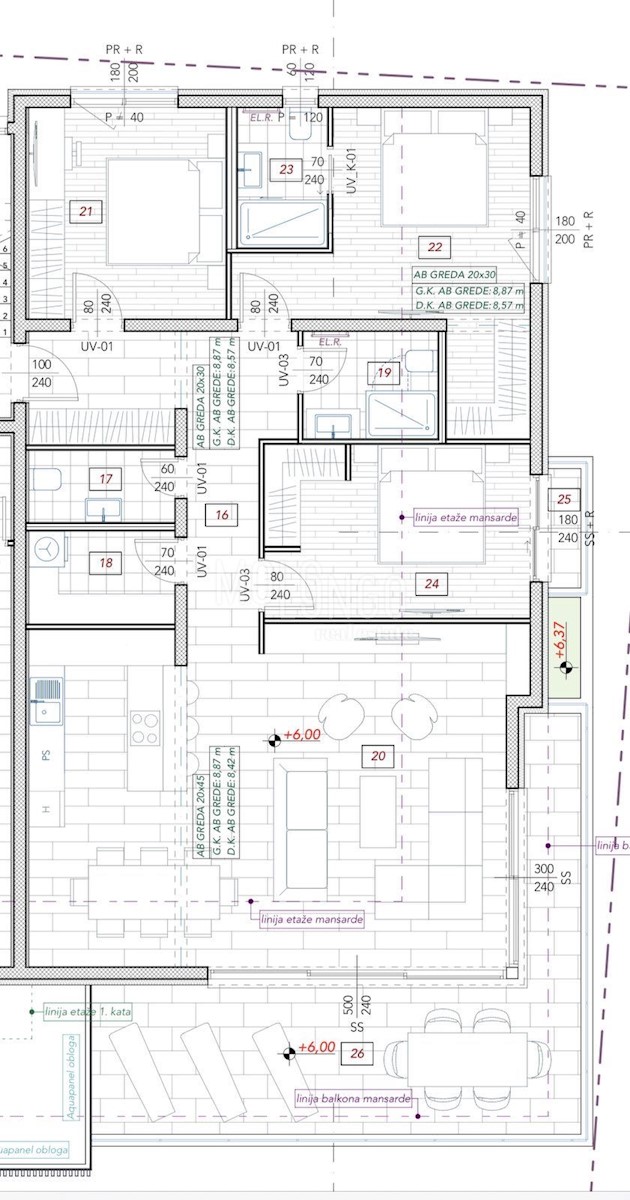 Appartamento Punta Kolova, Opatija, 158,62m2