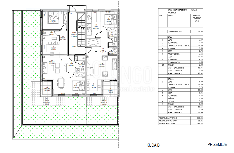 Appartamento/appartamento Barban, 42,16m2