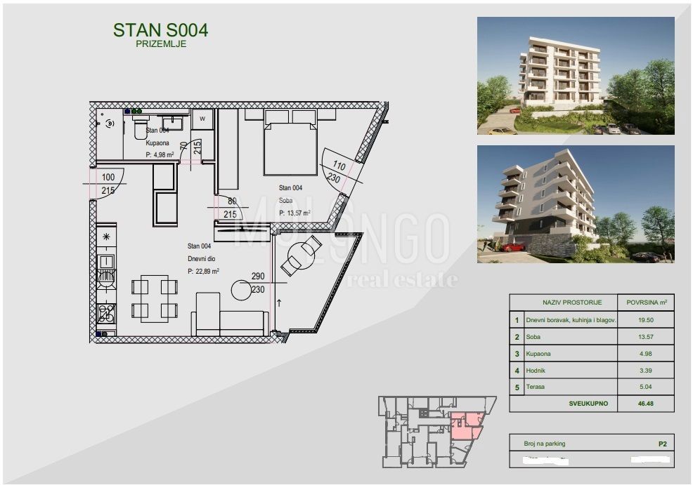 Appartamento/appartamento Zamet, Rijeka, 64,11m2