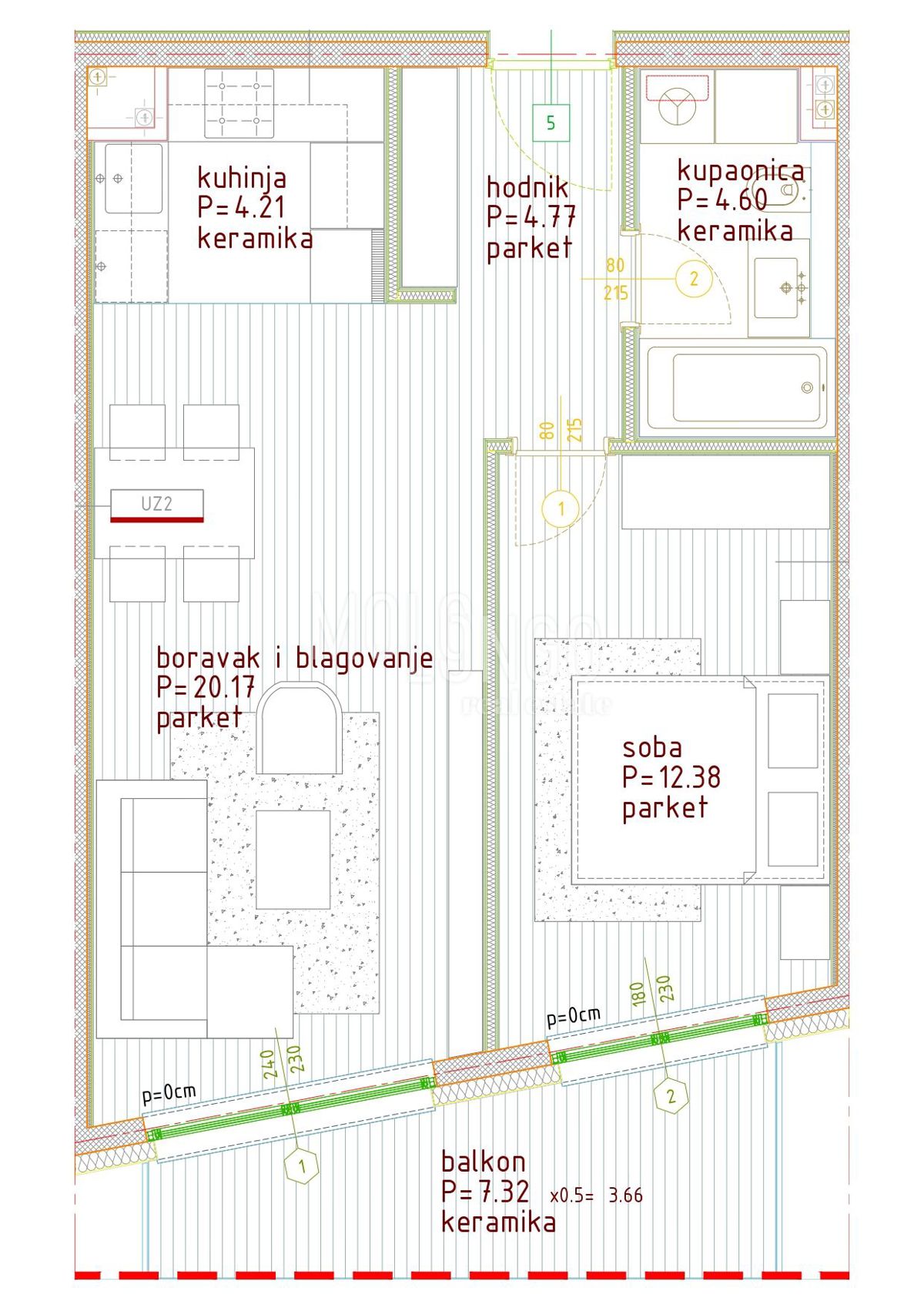 Poreč, 74,86m2