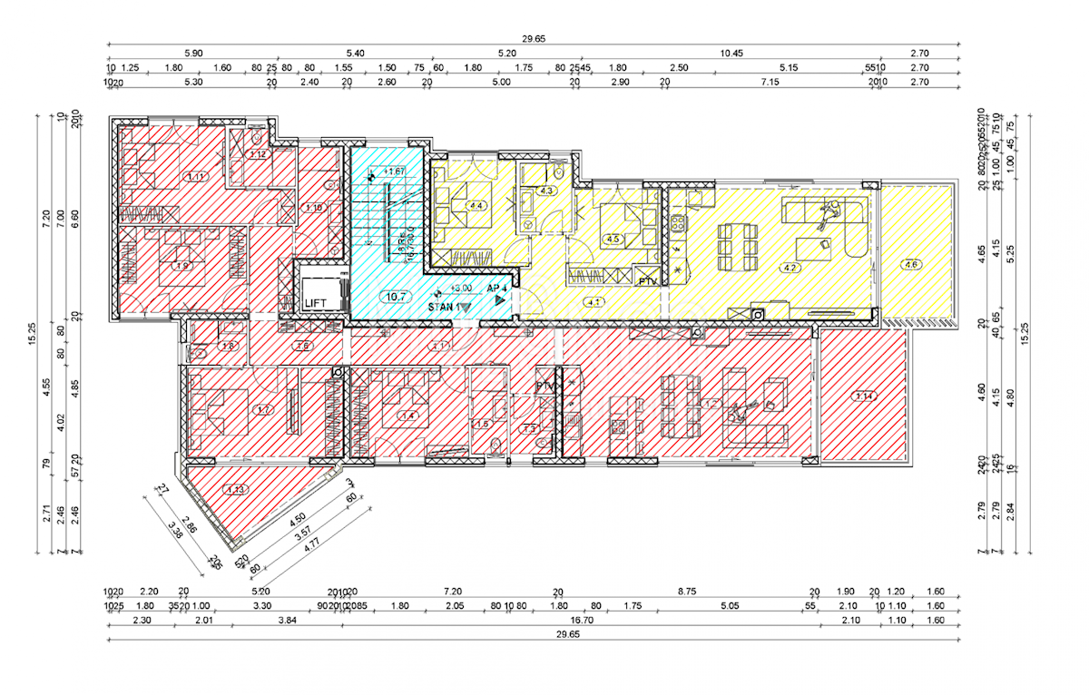 Appartamento/appartamento Opatija - Centar, Opatija, 163.16m2