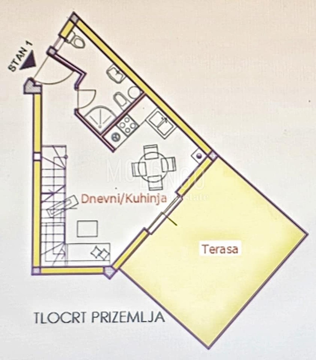 Appartamento/appartamento Kaštanjer, Pula, 55m2