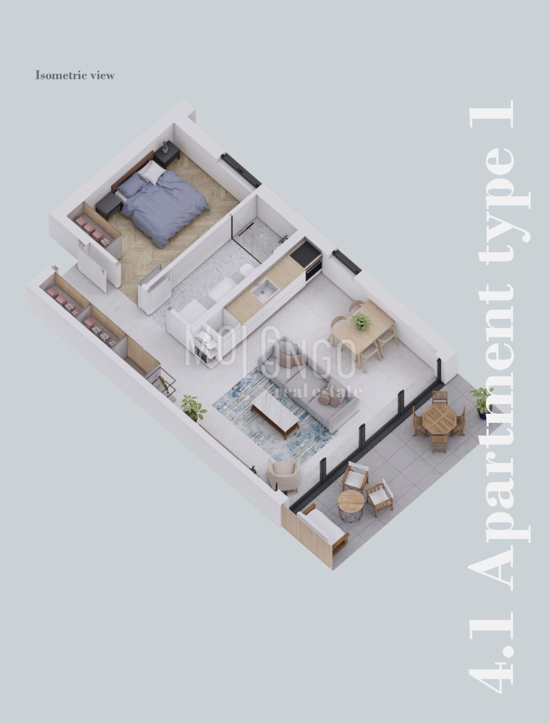 Appartamento/appartamento Rovinj, 58,32m2