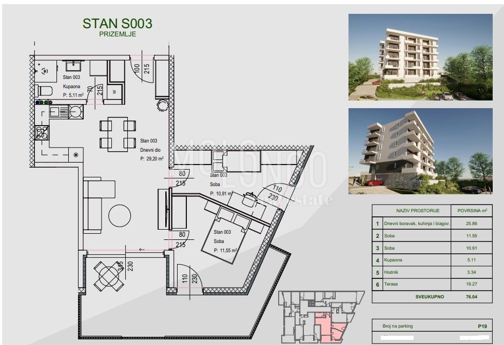 Appartamento/appartamento Zamet, Rijeka, 64,11m2