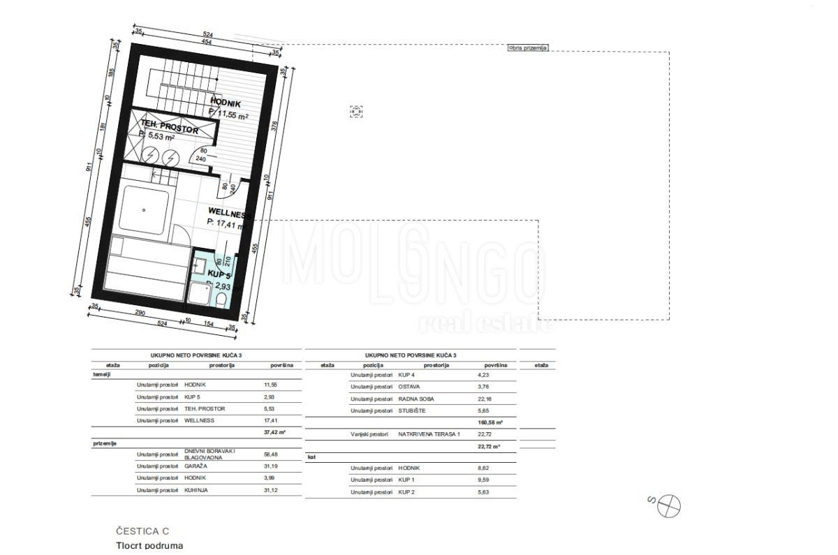 Terreno Vrbnik, 484m2