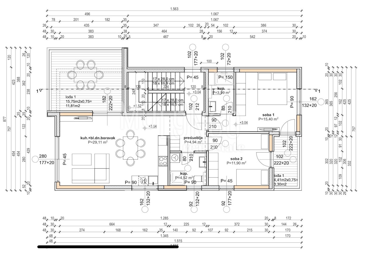 Banjol, Rab, 90m2