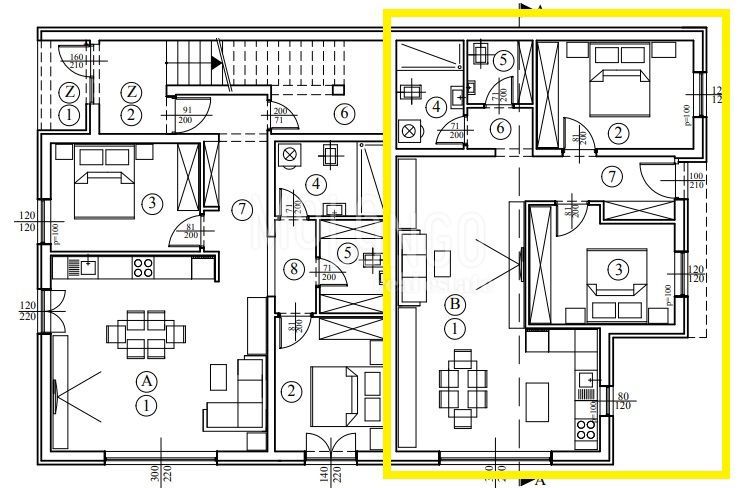 Appartamento/appartamento Poreč, 74m2