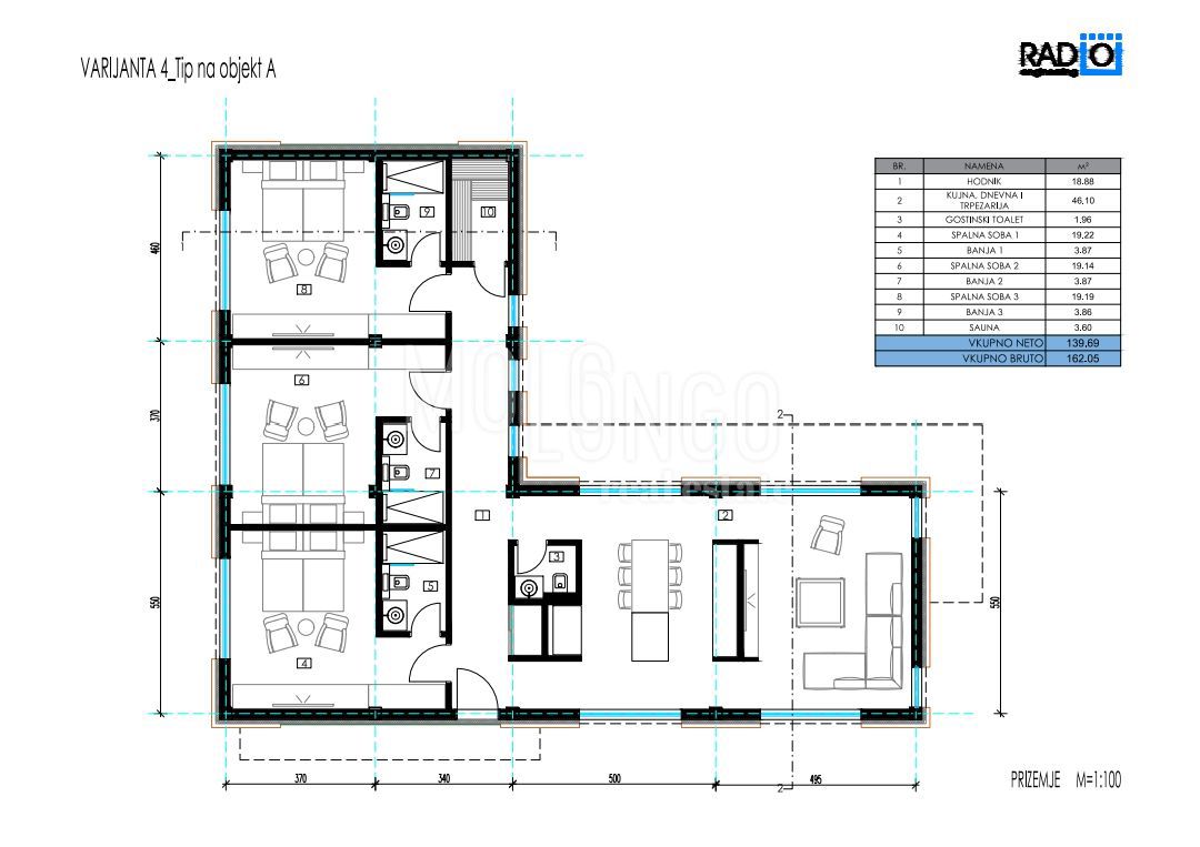 ISTRA, TINJAN Terreno edificabile con permessi di costruzione rilasciati per 5 ville con piscina.