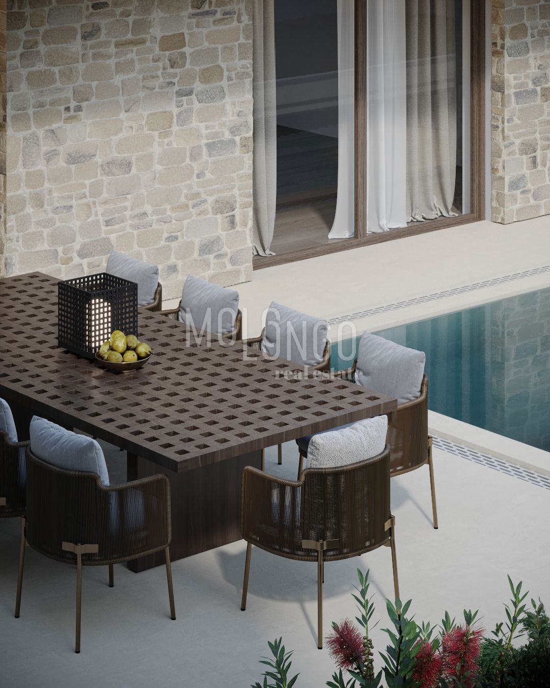 ISTRA, TINJAN Terreno edificabile con permessi di costruzione rilasciati per 5 ville con piscina.