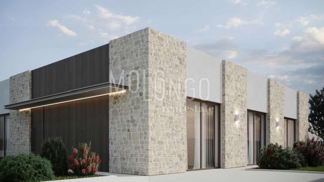 ISTRA, TINJAN Terreno edificabile con permessi di costruzione rilasciati per 5 ville con piscina.