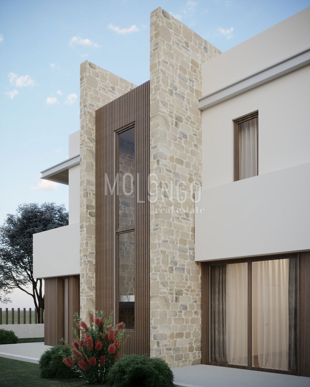 ISTRA, TINJAN Terreno edificabile con permessi di costruzione rilasciati per 5 ville con piscina.